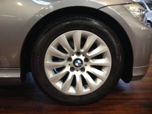 BMW tyre after dressing