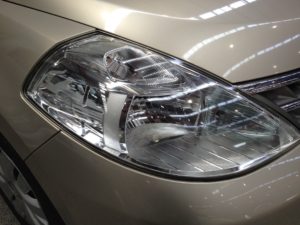 After headlight polish_Nissan Tiida